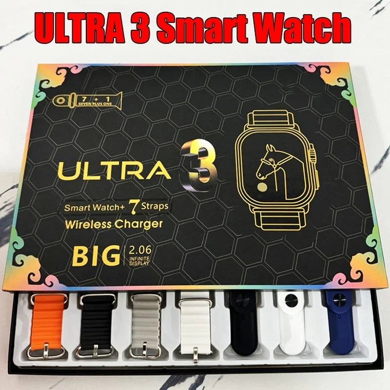 XMSJ 2024 Smartwatch with 2.2" AMOLED Screen & ECG Modes