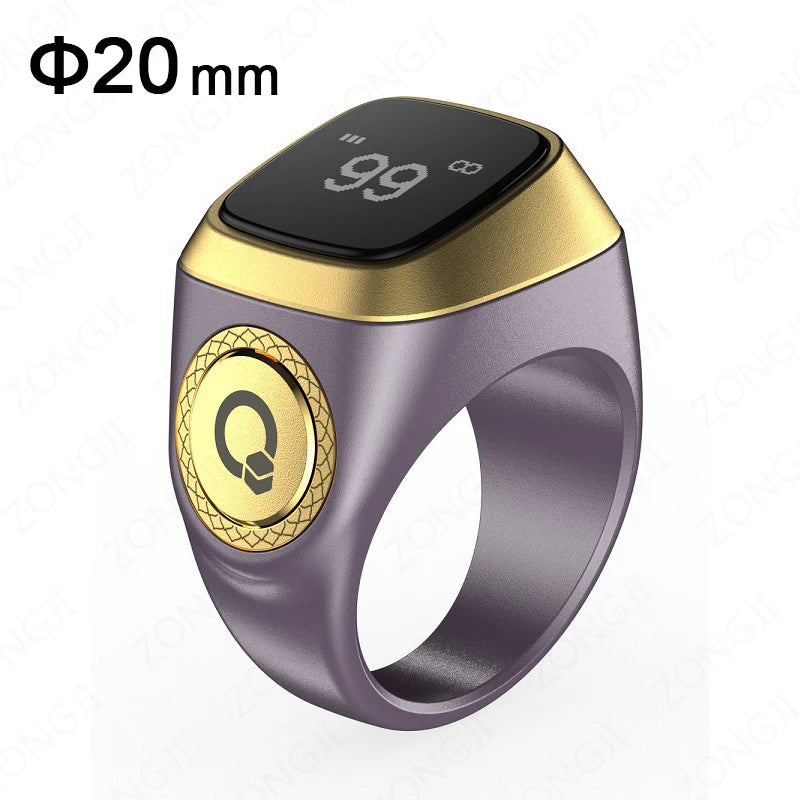 ZONGJI Smart Tasbih Ring - Track Prayers & Steps