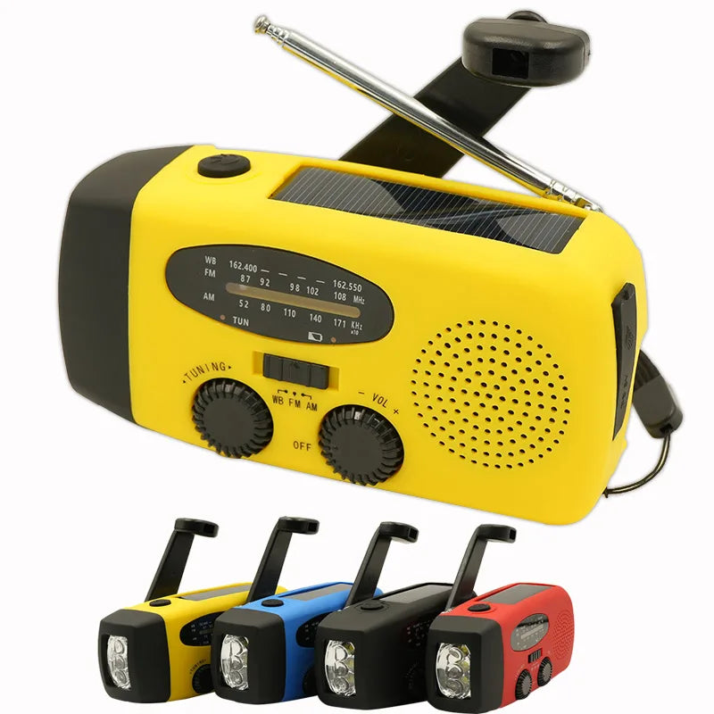 MCC Emergency Solar Hand Crank Radio with Power Bank