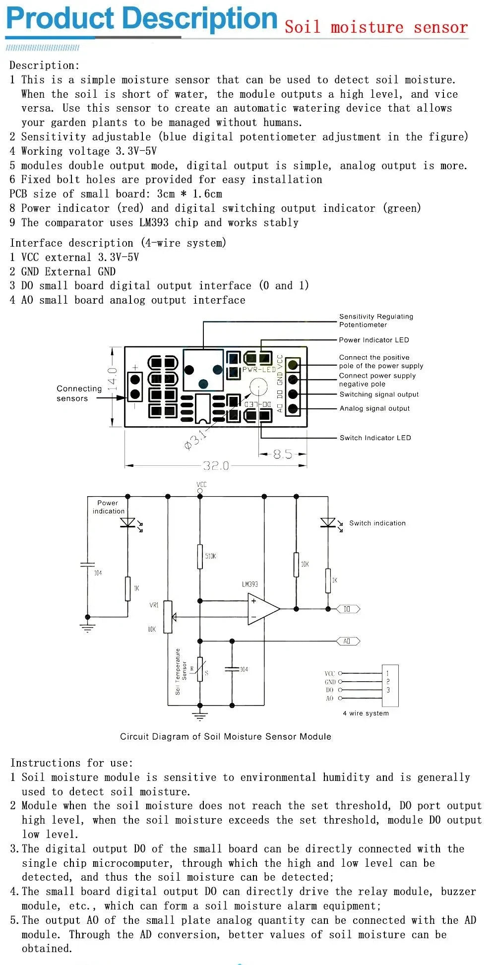 Smart Soil Moisture Sensor for Arduino Projects