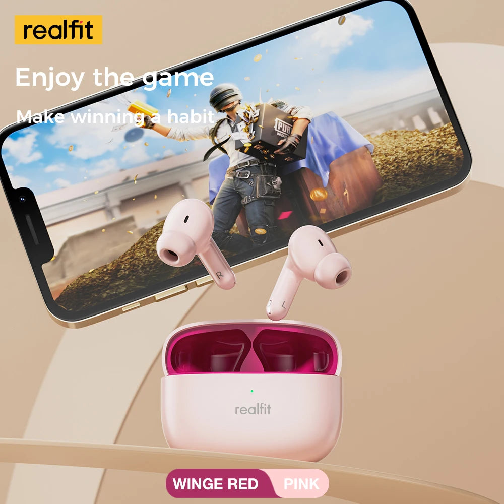 Realfit F3 ANC Bluetooth Earphones with HiFi Stereo Sound