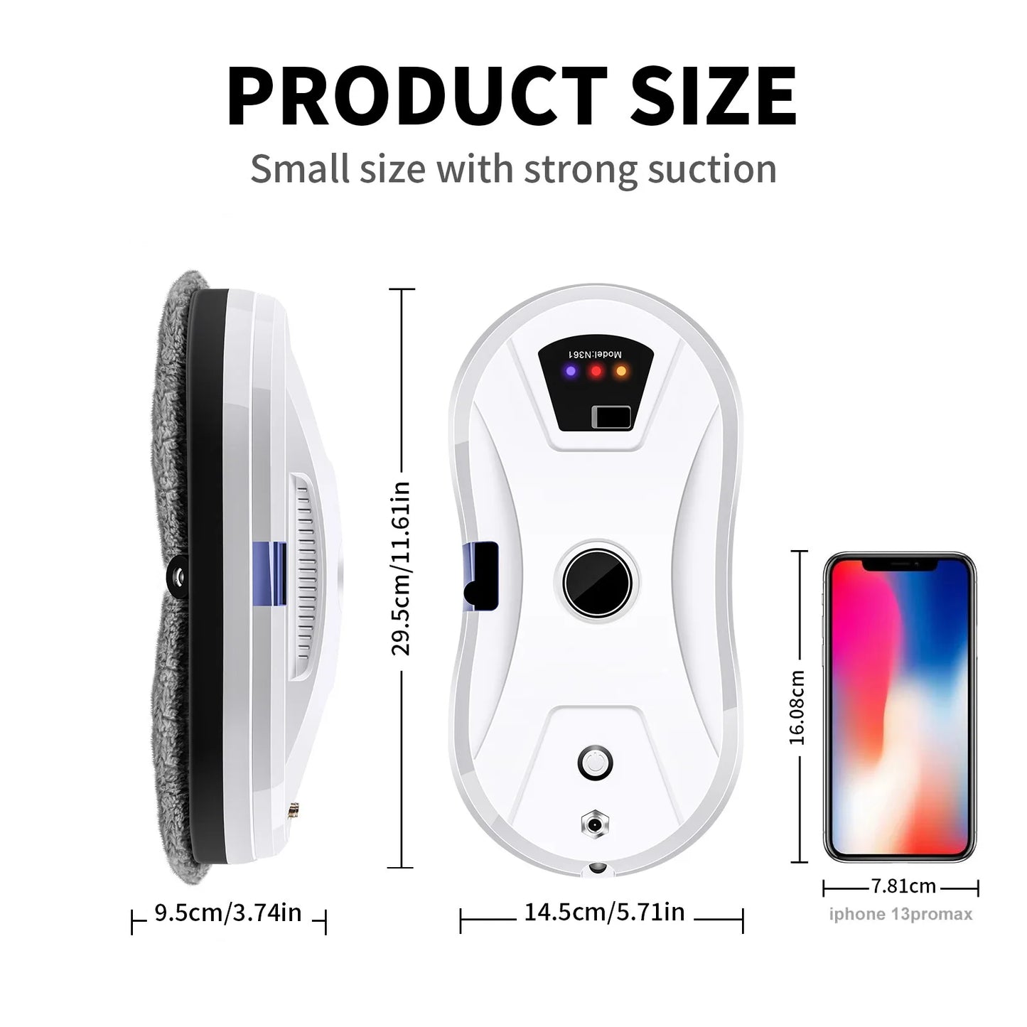 DIVEDEER Window Cleaning Robot Ultra-thin Large Suction Machine