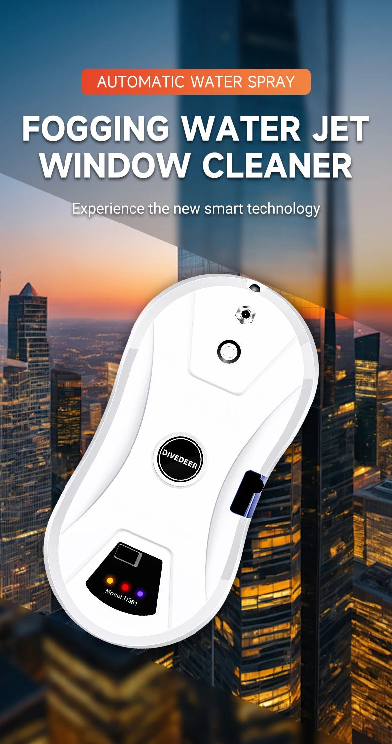DIVEDEER Window Cleaning Robot Ultra-thin Large Suction Machine
