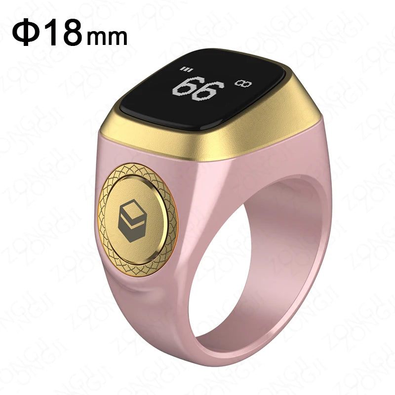 ZONGJI Smart Tasbih Ring - Track Prayers & Steps