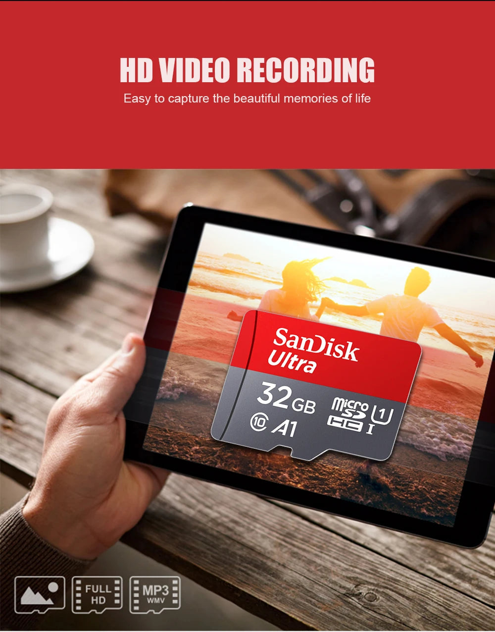Scheda microSD SanDisk da 128 GB - Velocità A1 per prestazioni rapide