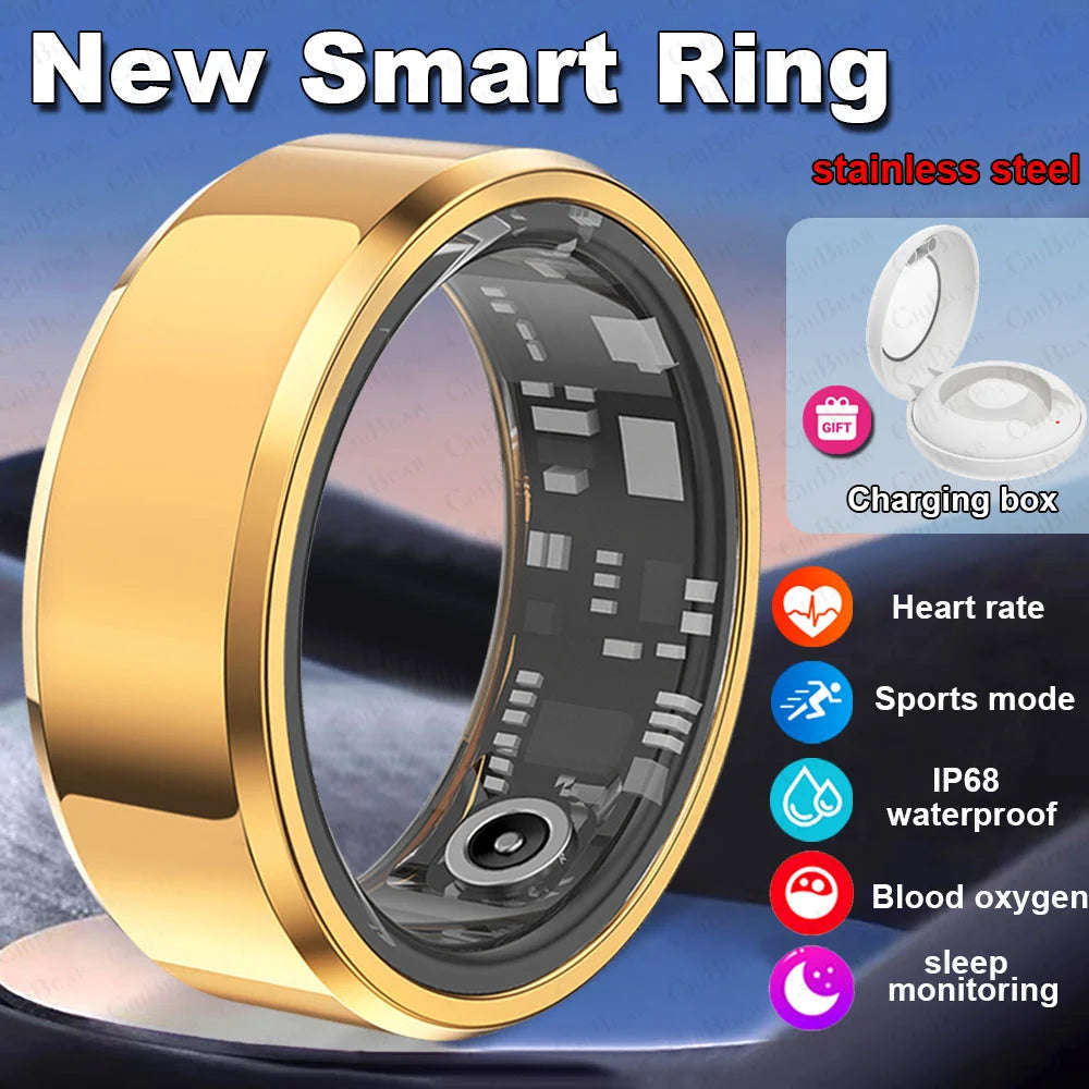 ChiBear 5ATM Waterproof Smart Ring - Track Health Effortlessly