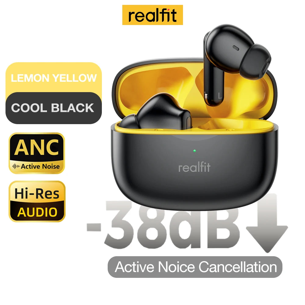 Realfit F3 ANC Bluetooth Earphones with HiFi Stereo Sound