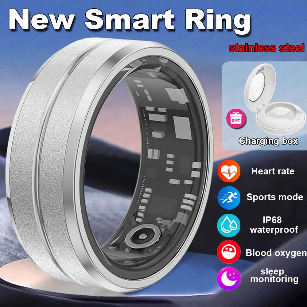 ChiBear 5ATM Waterproof Smart Ring - Track Health Effortlessly