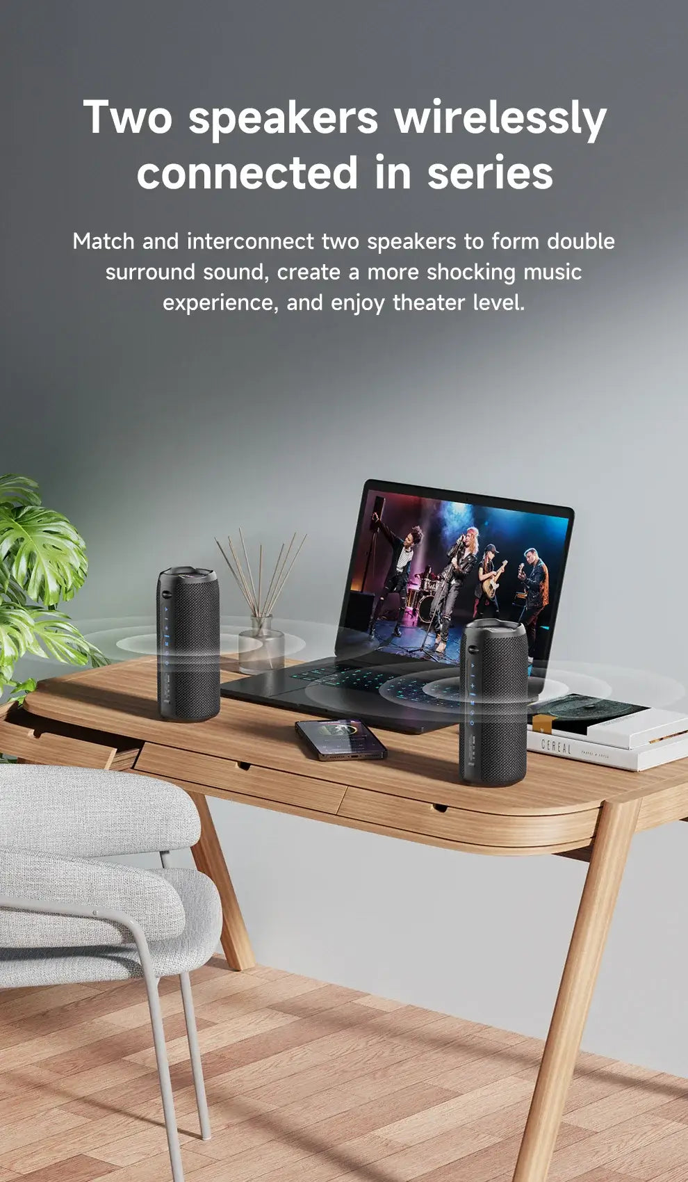 ZEALOT S49PRO Bluetooth Speaker 20W Waterproof with 10H Playtime
