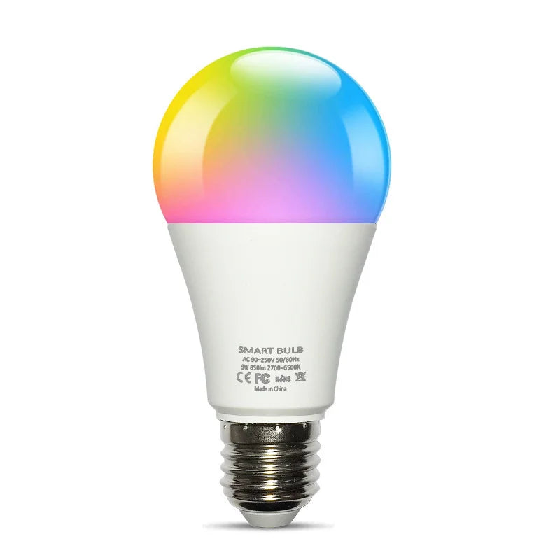 Tuya Smart LED-pære E27 - RGB Bluetooth-lys som kan dimmes