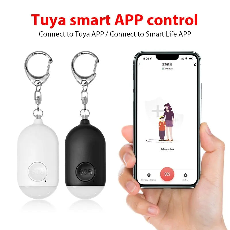 NoEnName Emergency SOS Personal Alarm Keychain - 130dB Alert