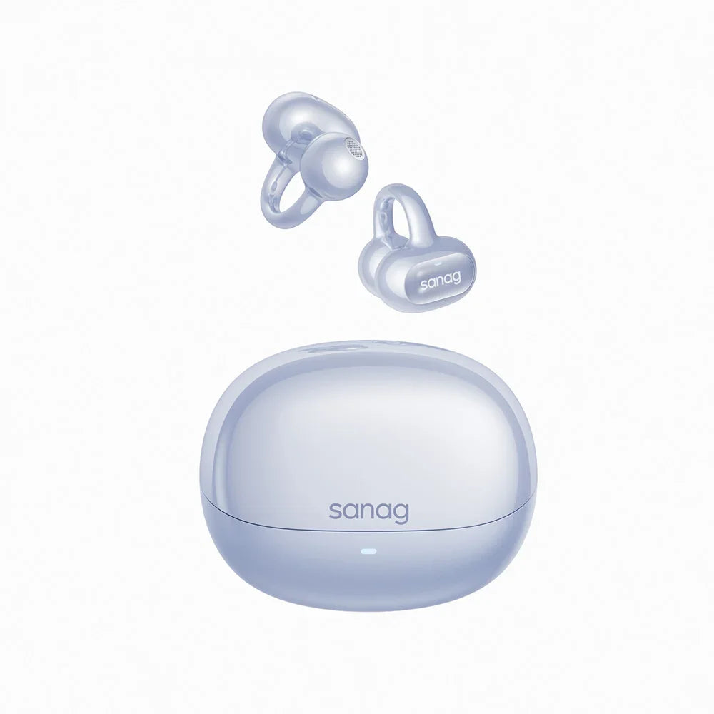 Sanag S8S Bluetooth 5.4 Ear Clip-øretelefoner - vanntette og støyreduserende