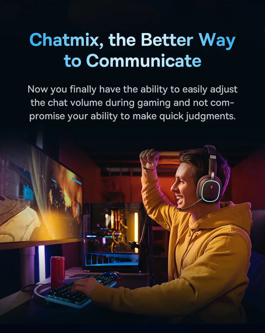 Baseus GH02 Gaming Wireless Headphones with 40-Hour Playtime
