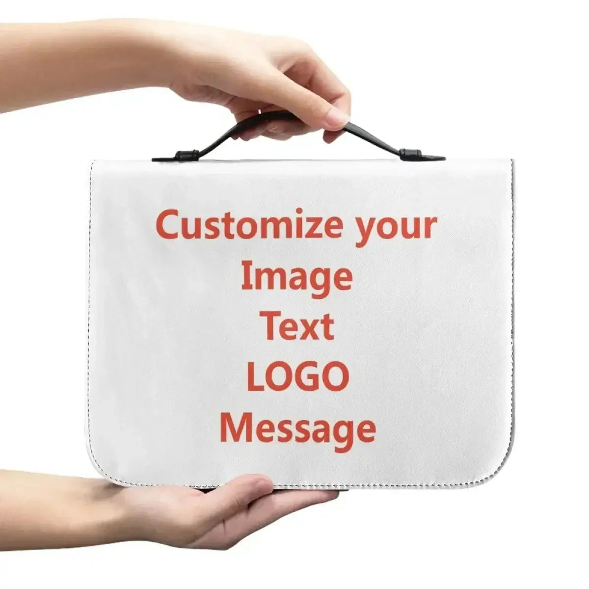 Classic Leather Print Personalized Bible Cover Case Bags