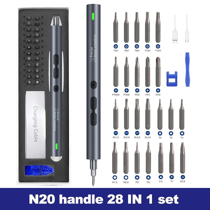 UF·TOOLS 28/62 in 1 Electric Screwdriver Set - Cordless Power Tool