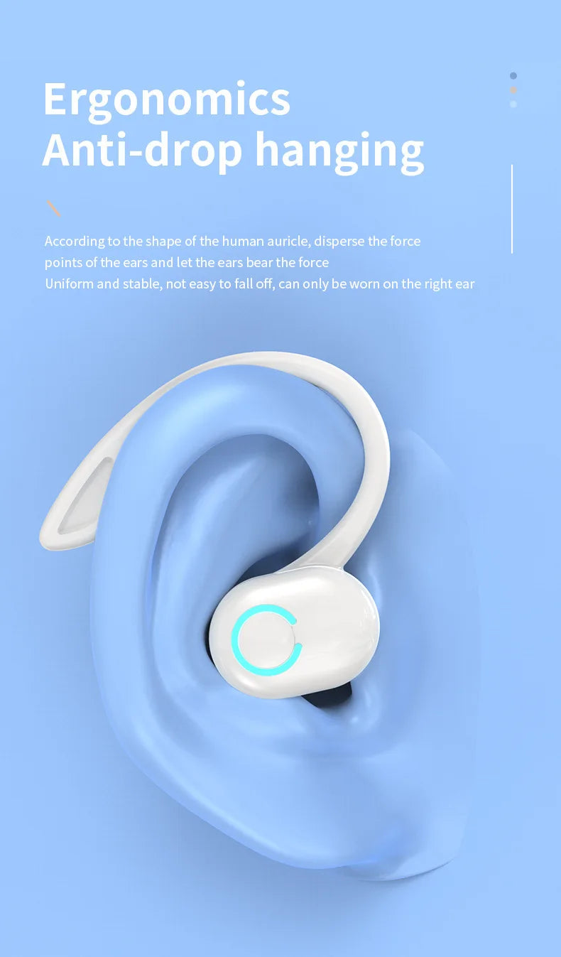 VIKEFON Bluetooth 5.2 Headset - Sport Ear Hook Design