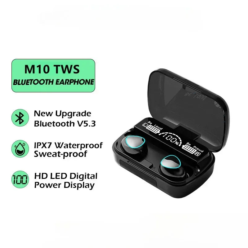 NYE M10 TWS vanntette trådløse hodetelefoner med mikrofon