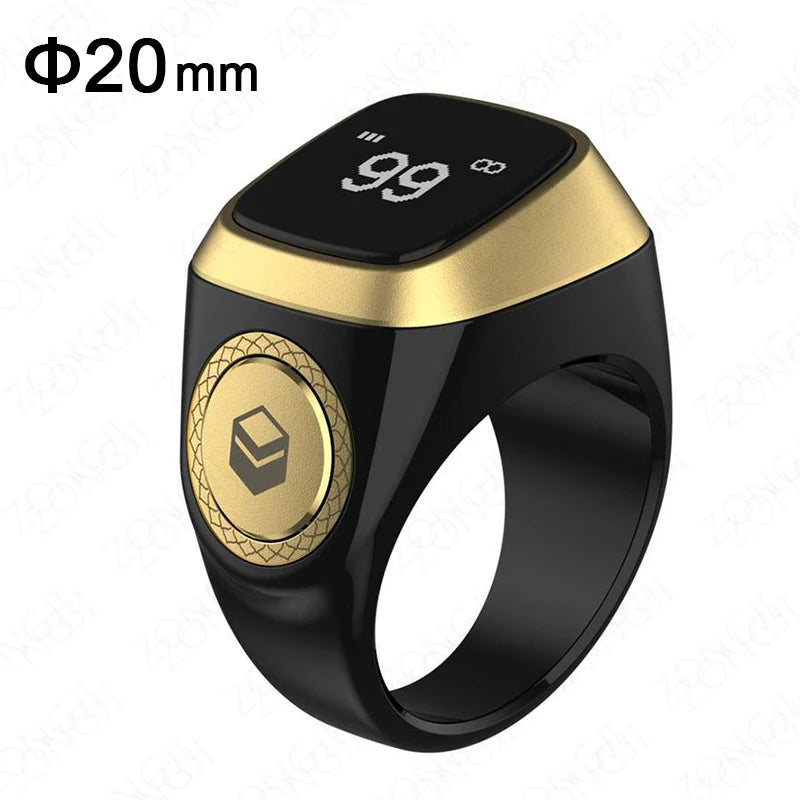 ZONGJI Smart Tasbih Ring - Track Prayers & Steps