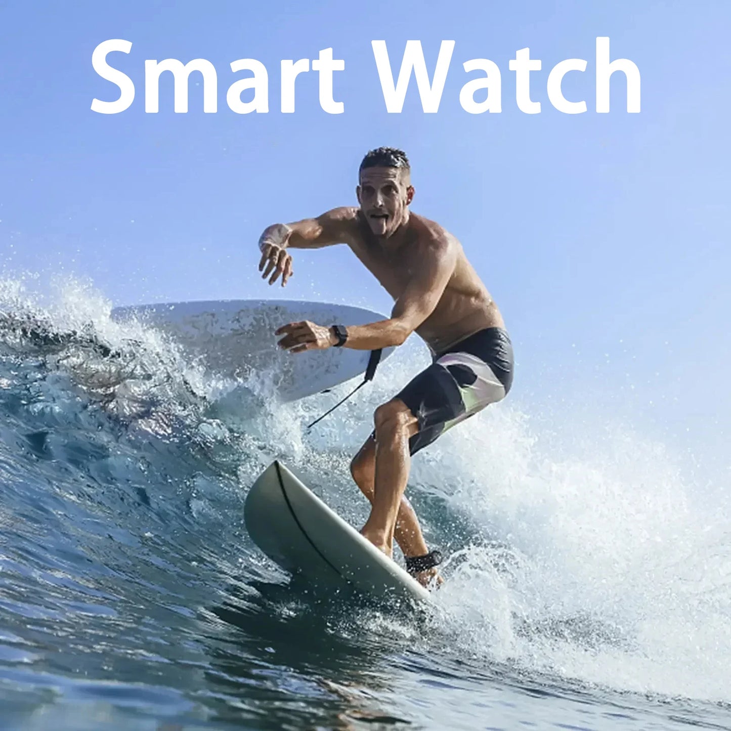 KESHUYOU Bluetooth Smart Watch Series 8 - Stylish Fitness Tracker