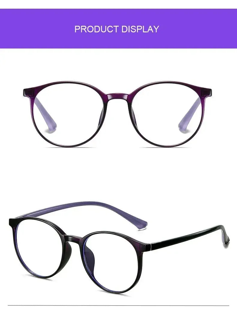 Ultralight Round Reading Glasses - Anti Blue Light