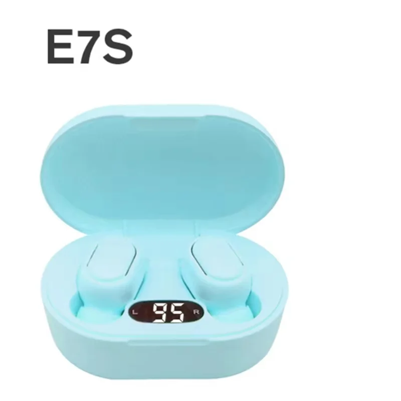 Original E7S trådløst Bluetooth-hodesett med LED-skjerm