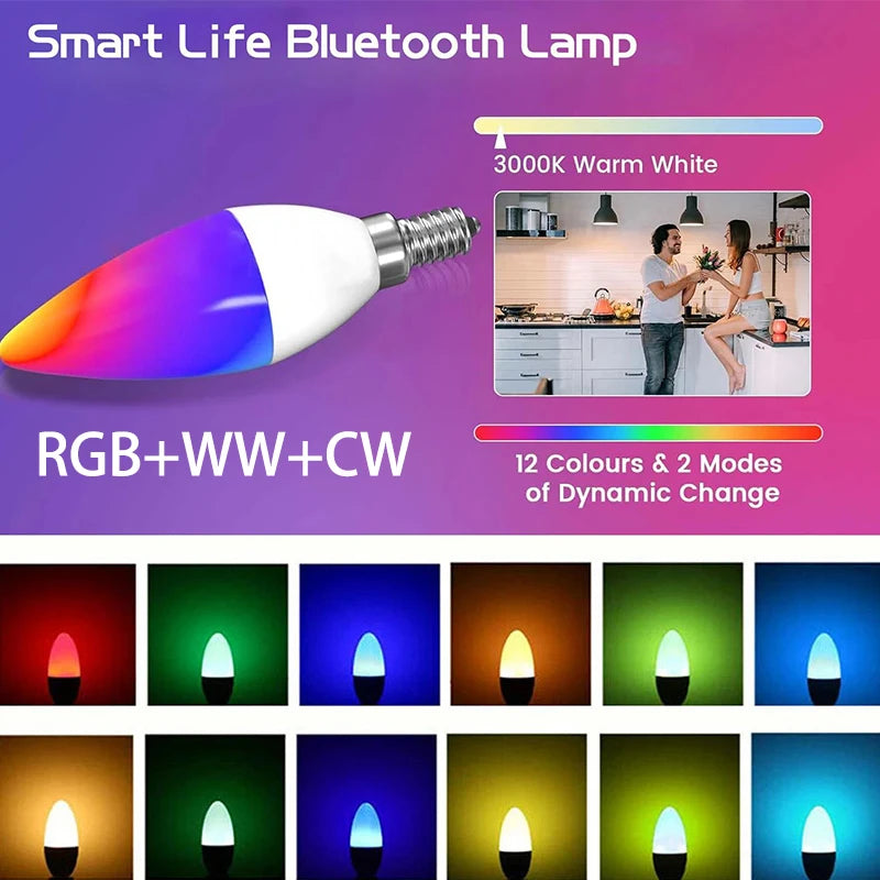 Shine-Tale E14 Smart LED Lamp - RGB Dimmable