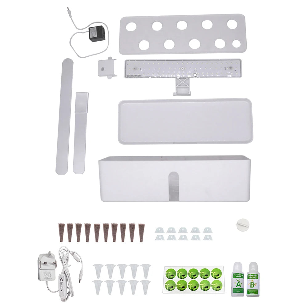 Smart Hydroponics Indoor Garden Kit with LED Lights