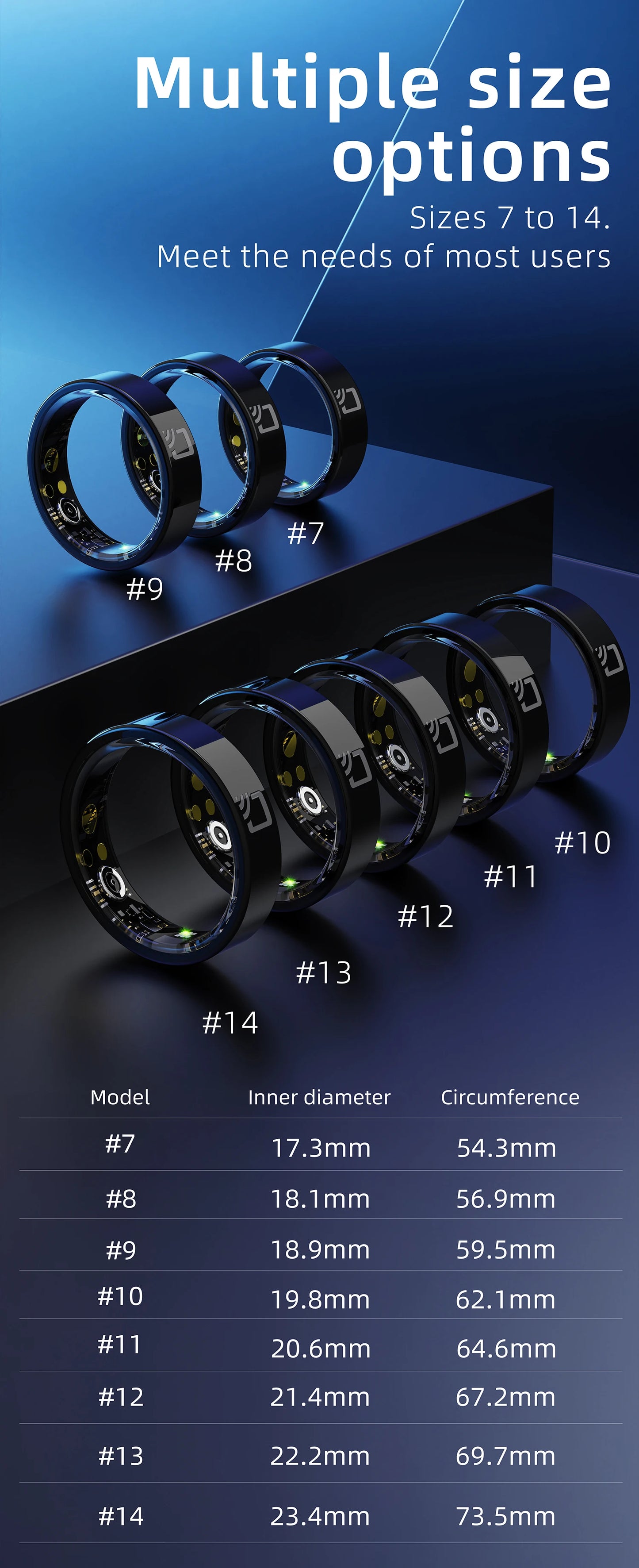 R20 Smart Ring: Vanntett treningssporing og søvnmonitor