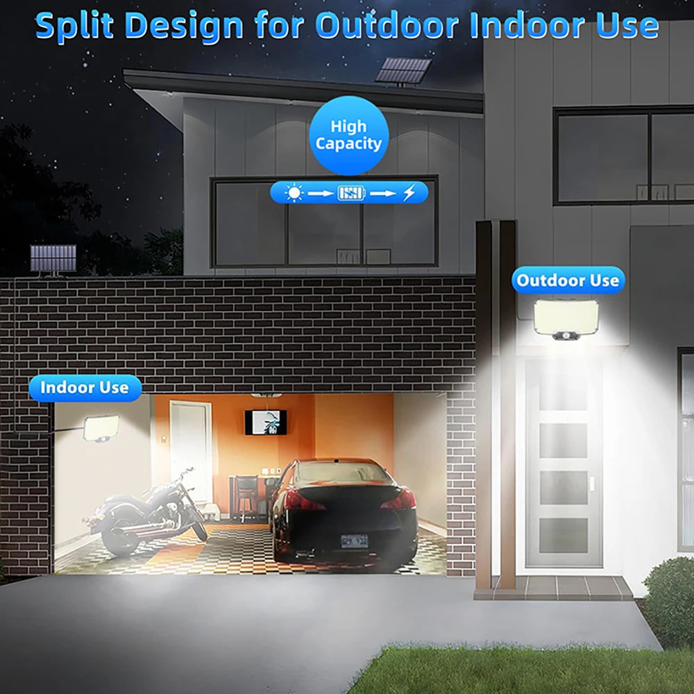Newstyle Solar Flood Lights with Motion Sensor, Waterproof