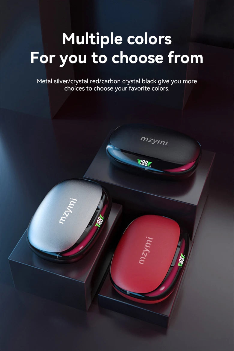 mzymi S730 TWS trådløse ørepropper - Bluetooth 5.3 vanntett design