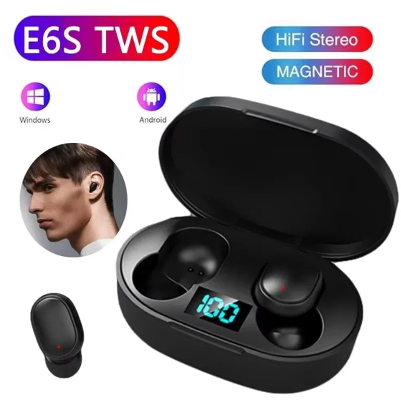 DAMORE TWS E6S Wireless Bluetooth Earphones with Noise Canceling