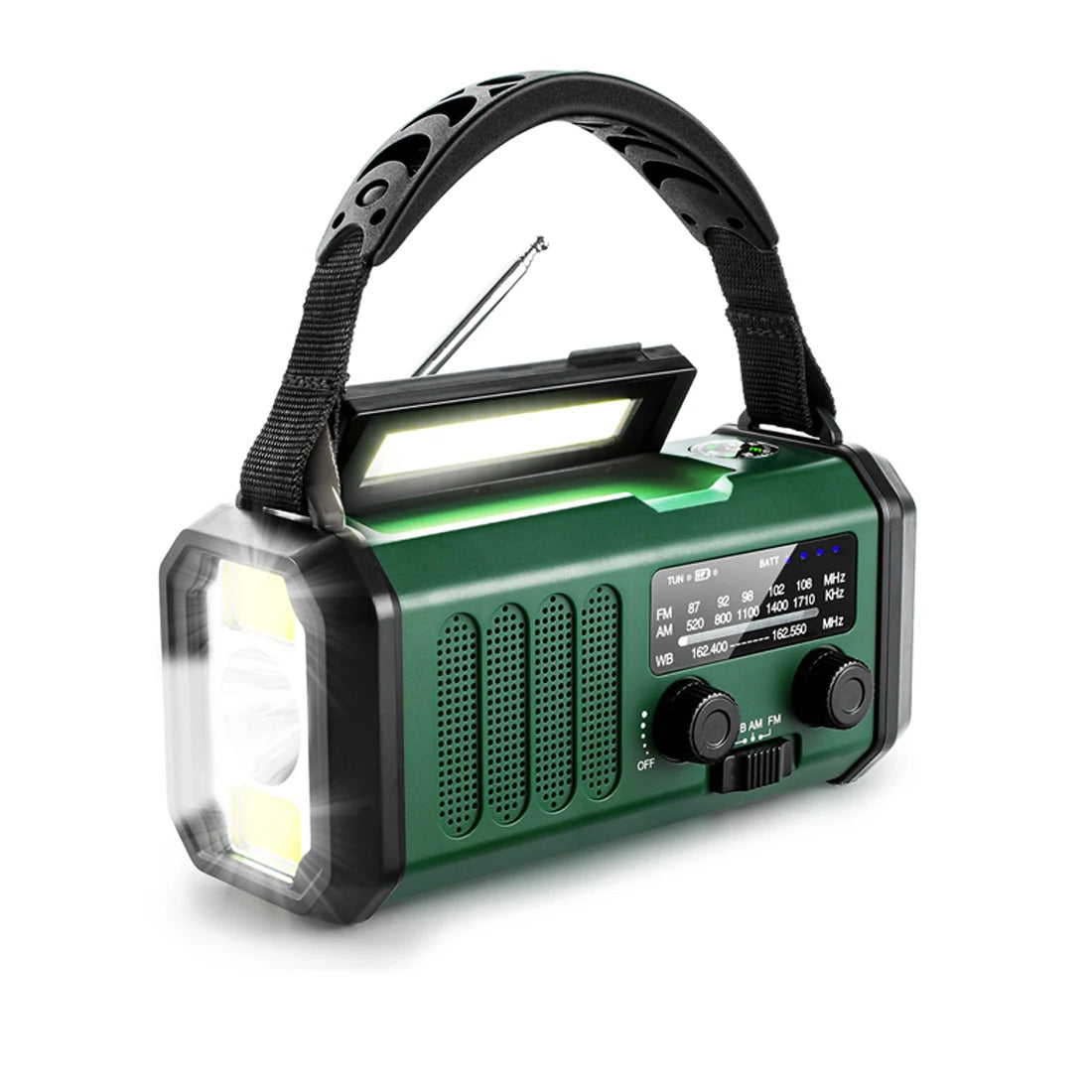 Woopker E30 Emergency Radio with Solar & Hand Crank Power