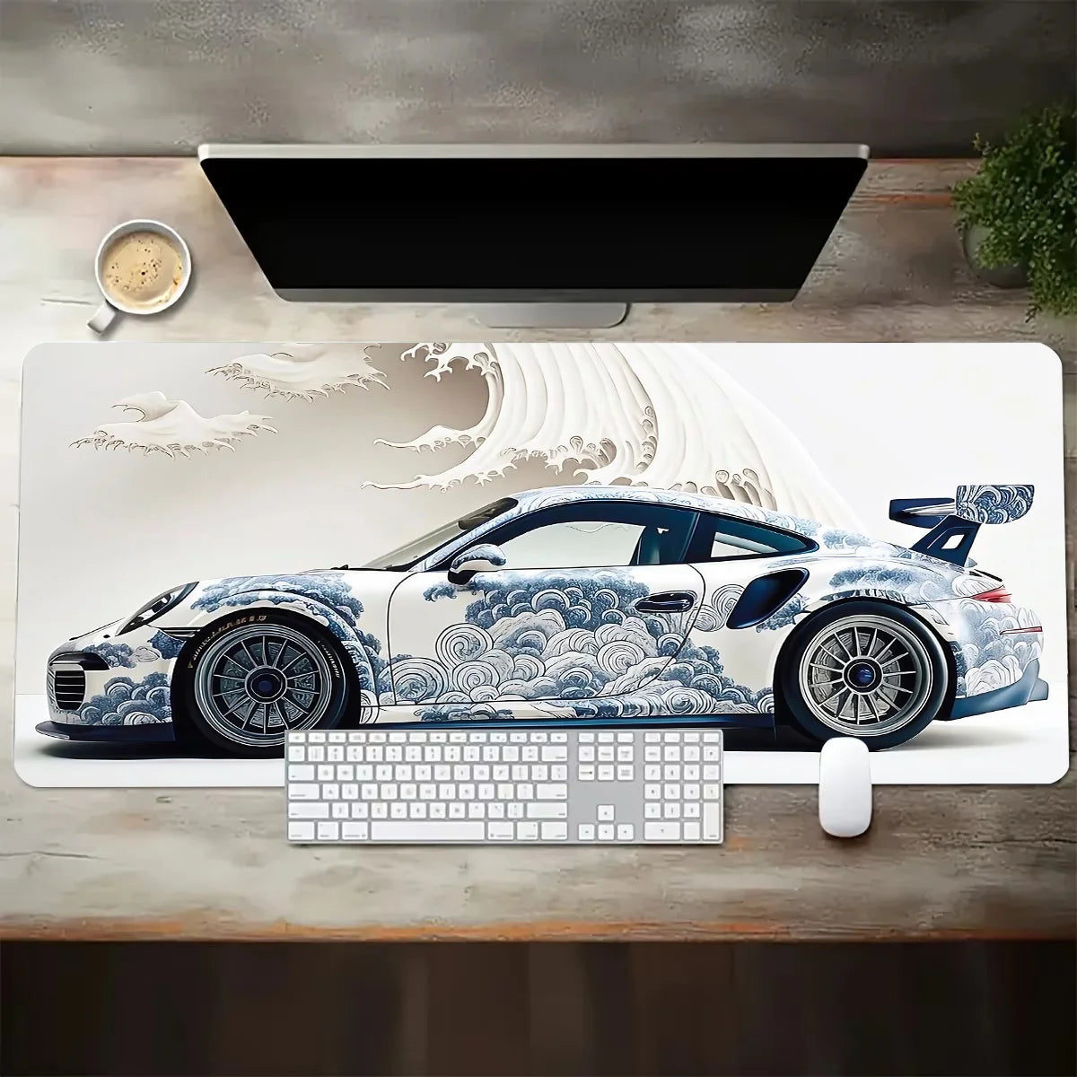 XGZ Sports Car Gaming Mouse Pad - Anti-Slip Base
