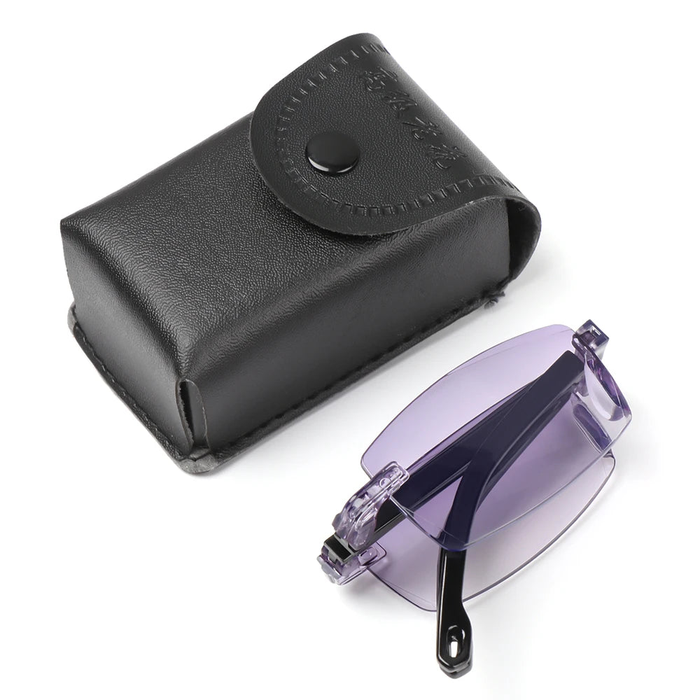 KLASSNUM Folding Anti Blue Light Reading Glasses - Stylish & Portable