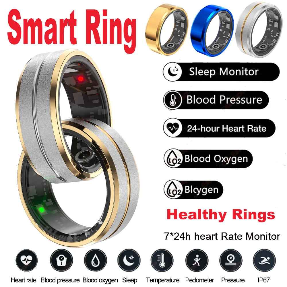ChiBear 5ATM Waterproof Smart Ring - Track Health Effortlessly