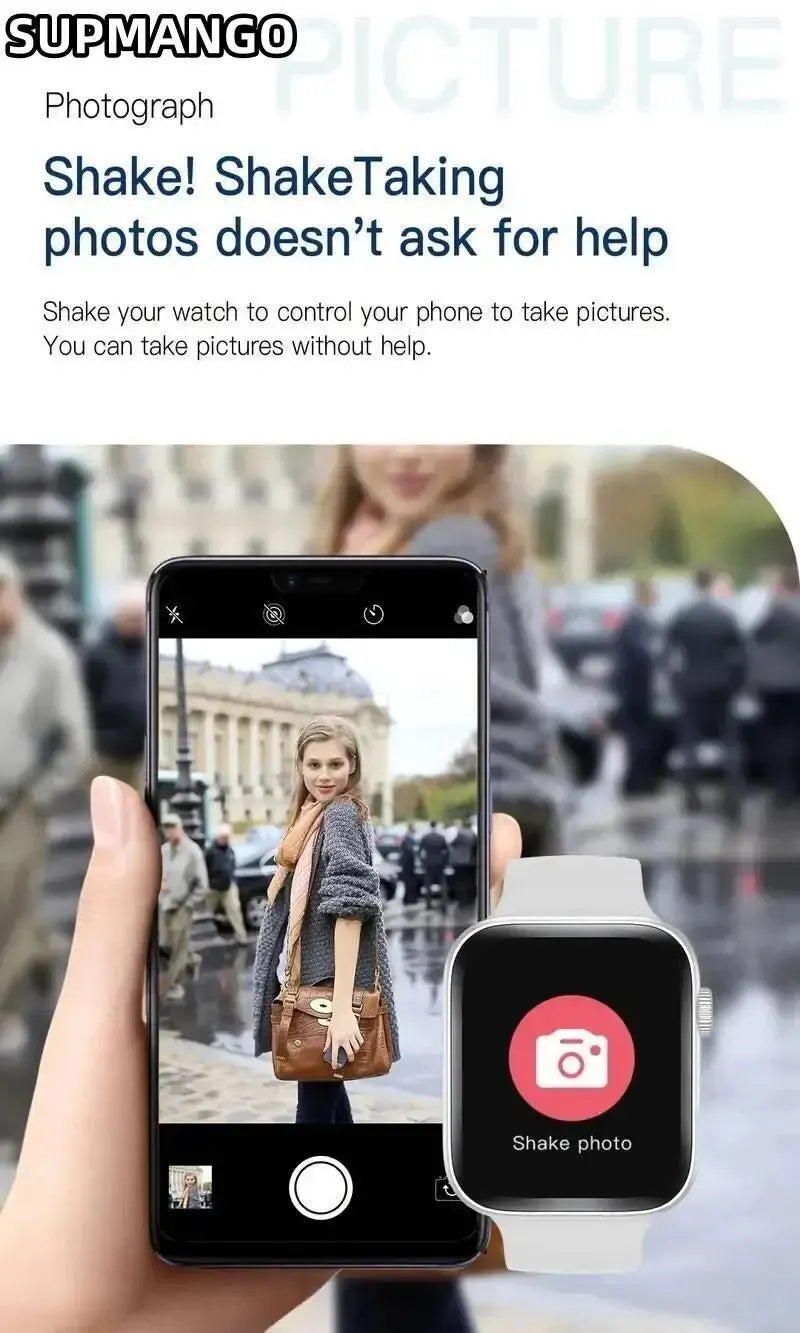 SUPMANGO S8 Smart Watch - Interactive Music Control