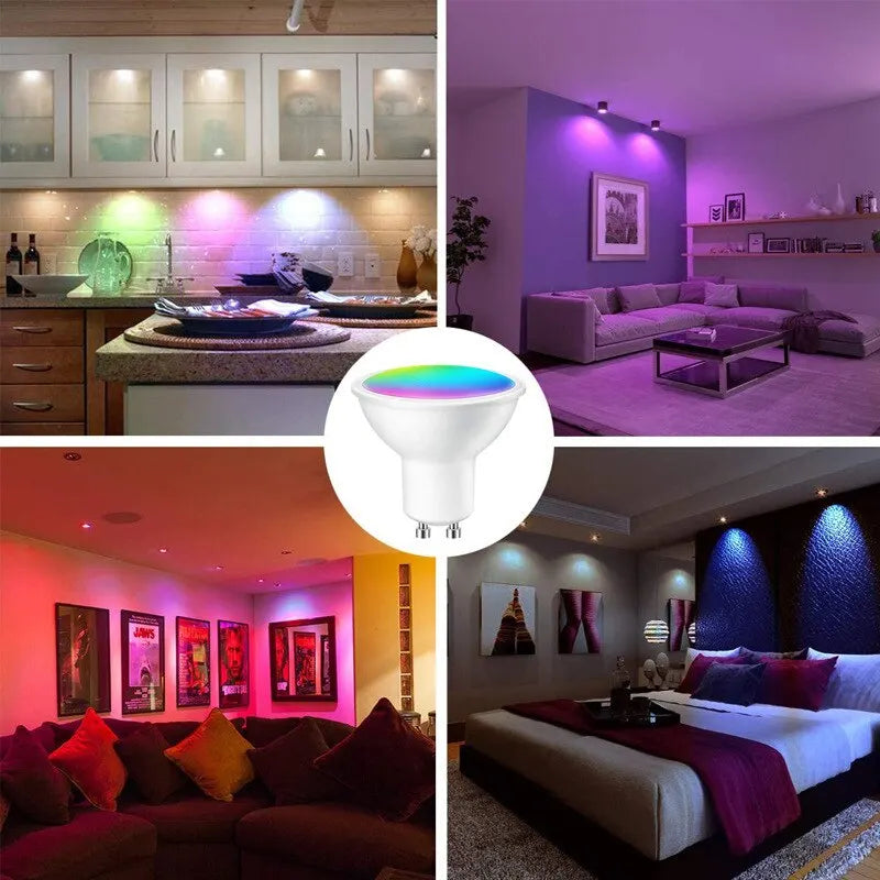 Ammtoo GU10 Smart Light Bulb - Bluetooth RGB LED Control