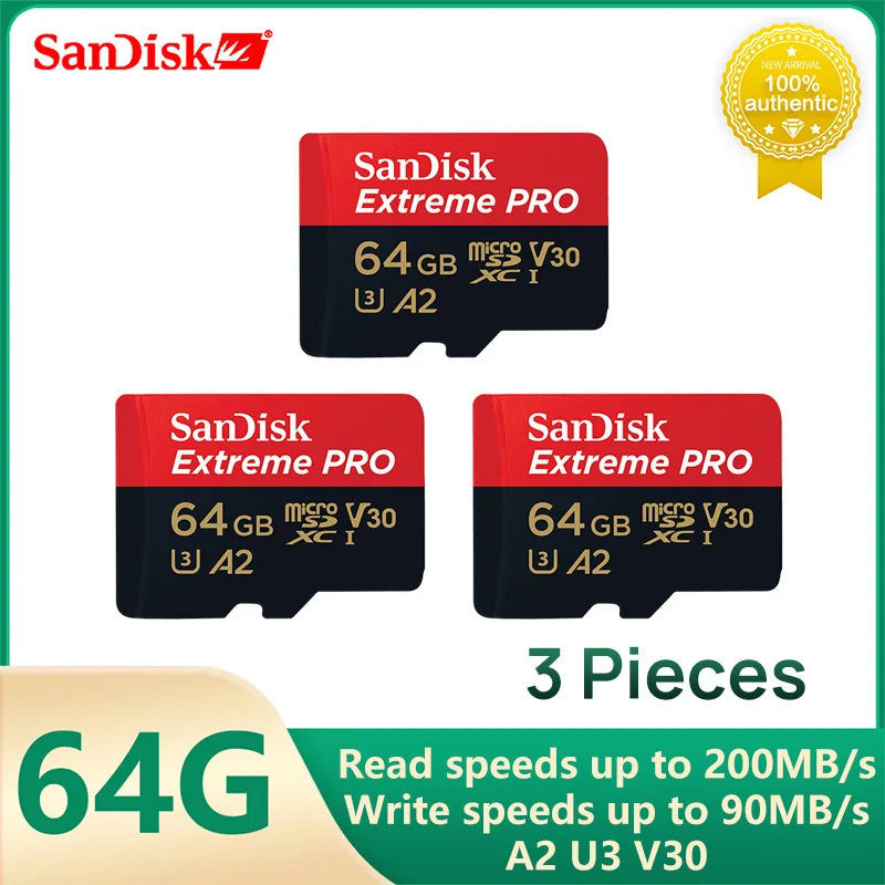 SanDisk Extreme PRO Micro SD Card 200MB/s for 4K Video