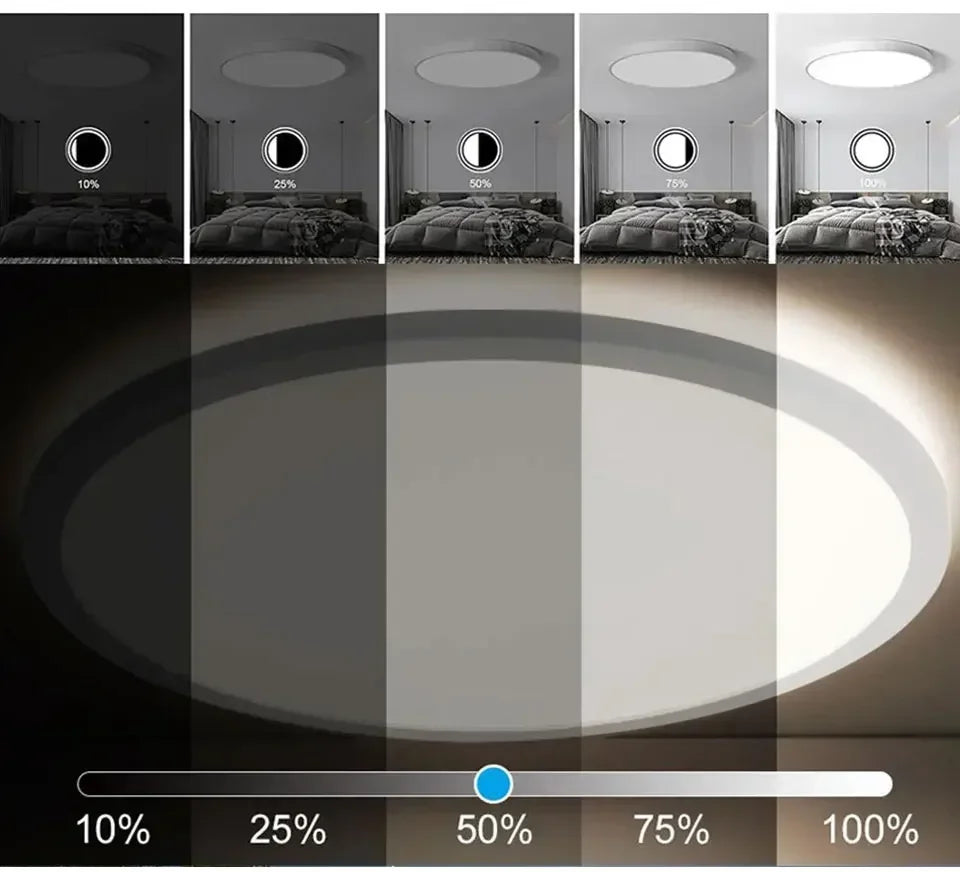 Tuya WiFi LED-taklampe - dimbar RGB smart belysning