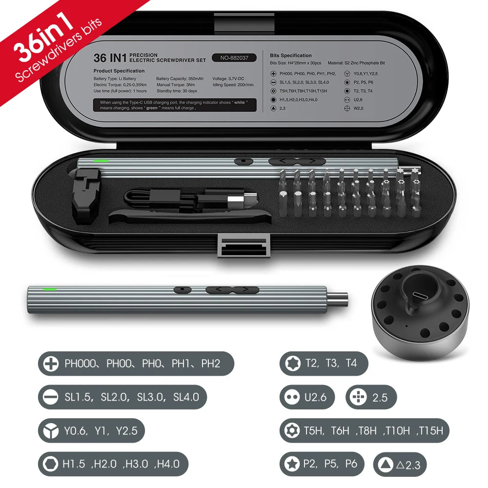 UF·TOOLS 28/62 in 1 Electric Screwdriver Set - Cordless Power Tool