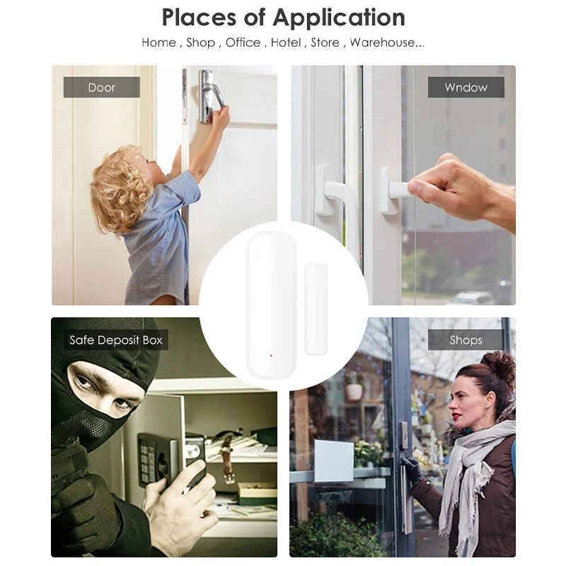 NoEnName WiFi Door Open Closed Detector With App Alerts
