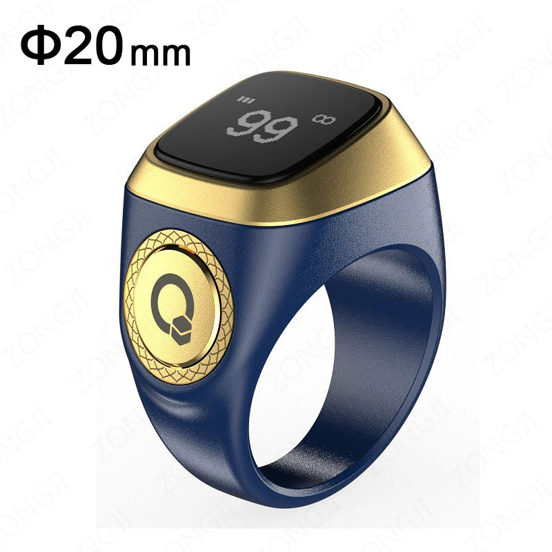 ZONGJI Smart Tasbih Ring - Track Prayers & Steps