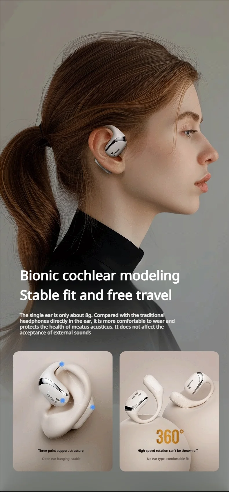 Lenovo ERAZER X9 Waterproof Wireless Bluetooth Earphones