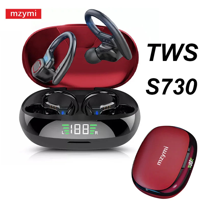 mzymi S730 TWS trådløse ørepropper - Bluetooth 5.3 vanntett design
