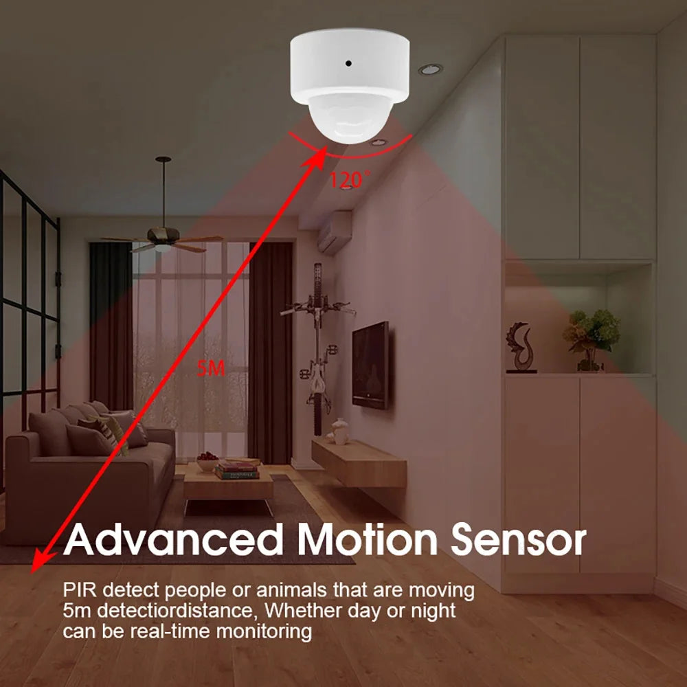NoEnName Zigbee Mini PIR Motion Sensor - Smart Alerts Enabled