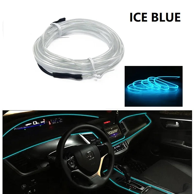 3M/5M Car Interior Led Neon Strip EL Wiring Diode