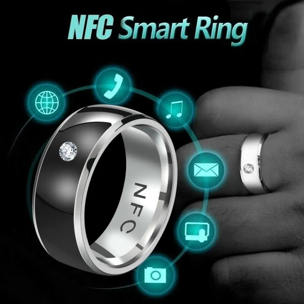 NoEnName NFC Smart Ring - Waterproof Stainless Steel Wearable