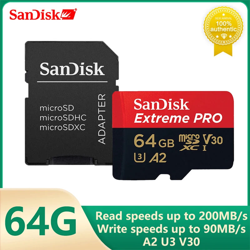 SanDisk Extreme PRO Micro SD Card 200MB/s for 4K Video