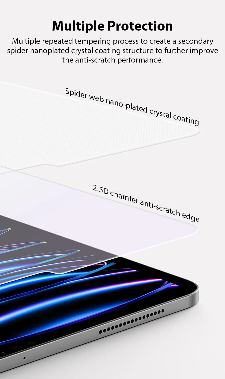 Game Falcon Tempered Glass Screen Protector for iPad Pro & Air