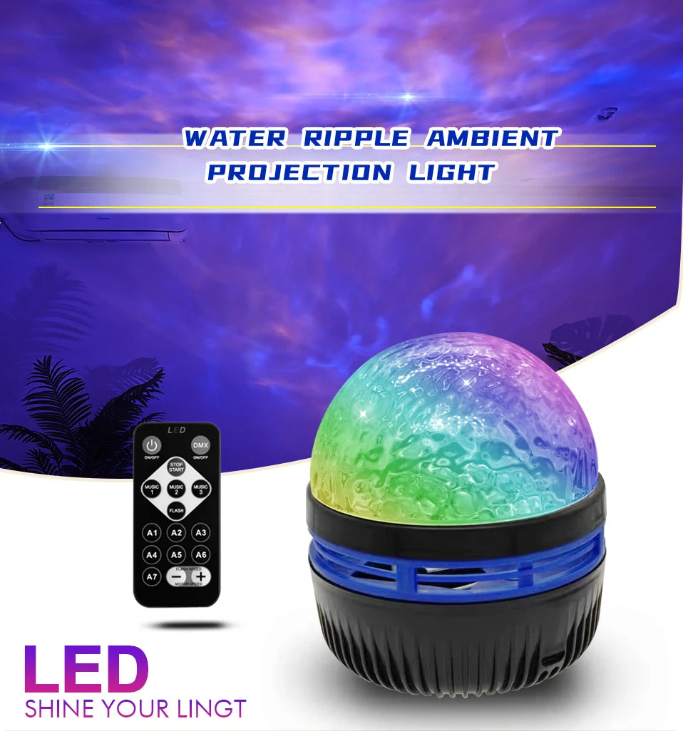 Starry Galaxy Projector Light with RGB Remote